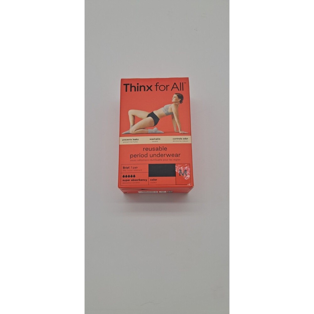Thinx for All Period Underwear Panties Black Super Absorption Medium NEW NIB